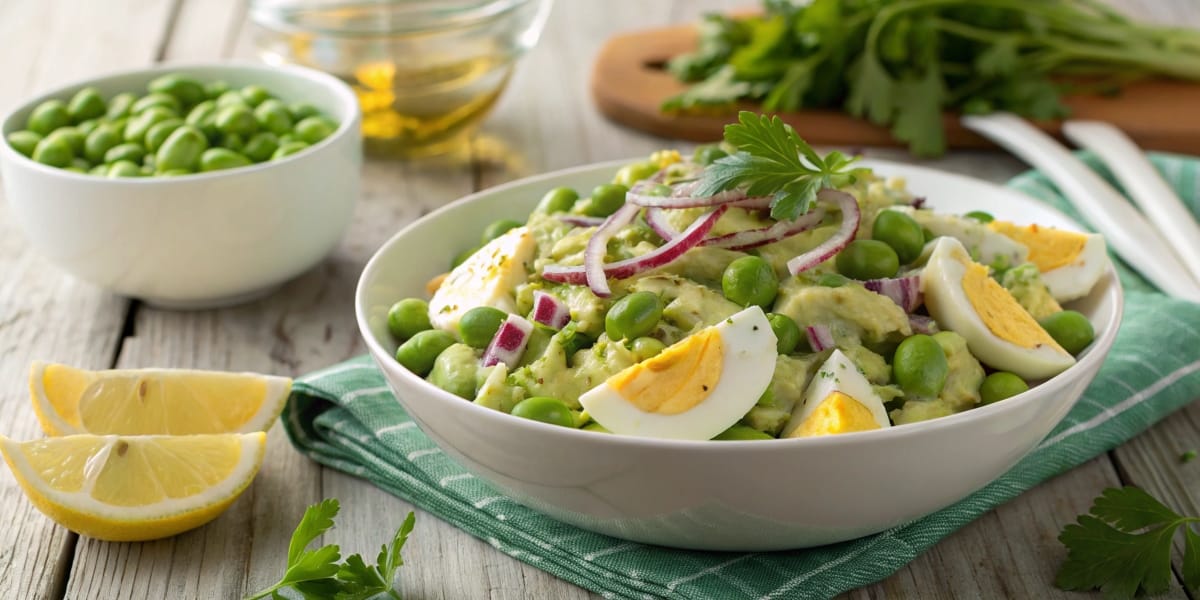 Classic Edamame Egg Salad Presentation: