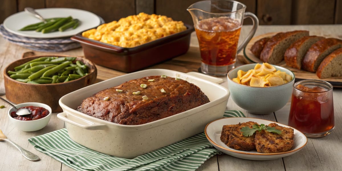 Soul Food Dinner Table Spread