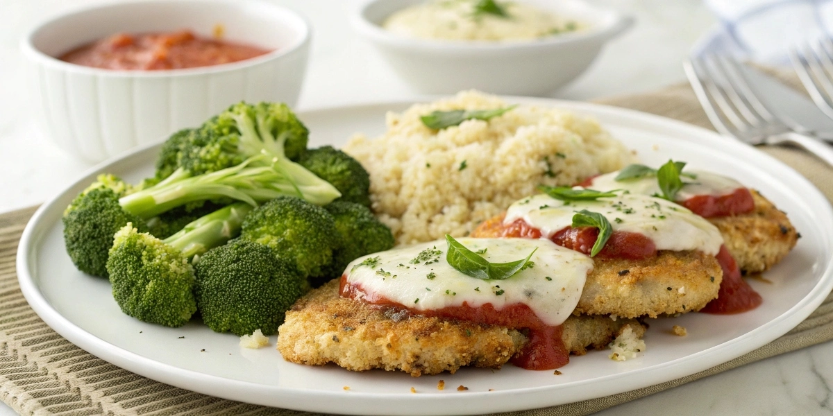 Classic Chicken Parmigiana Presentation